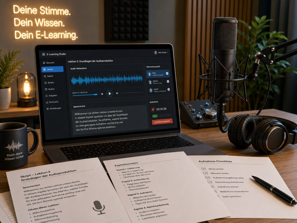 KI-Voice-over im Audiostudio bearbeiten und optimieren